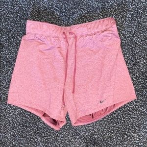 Mauve Nike running shorts
